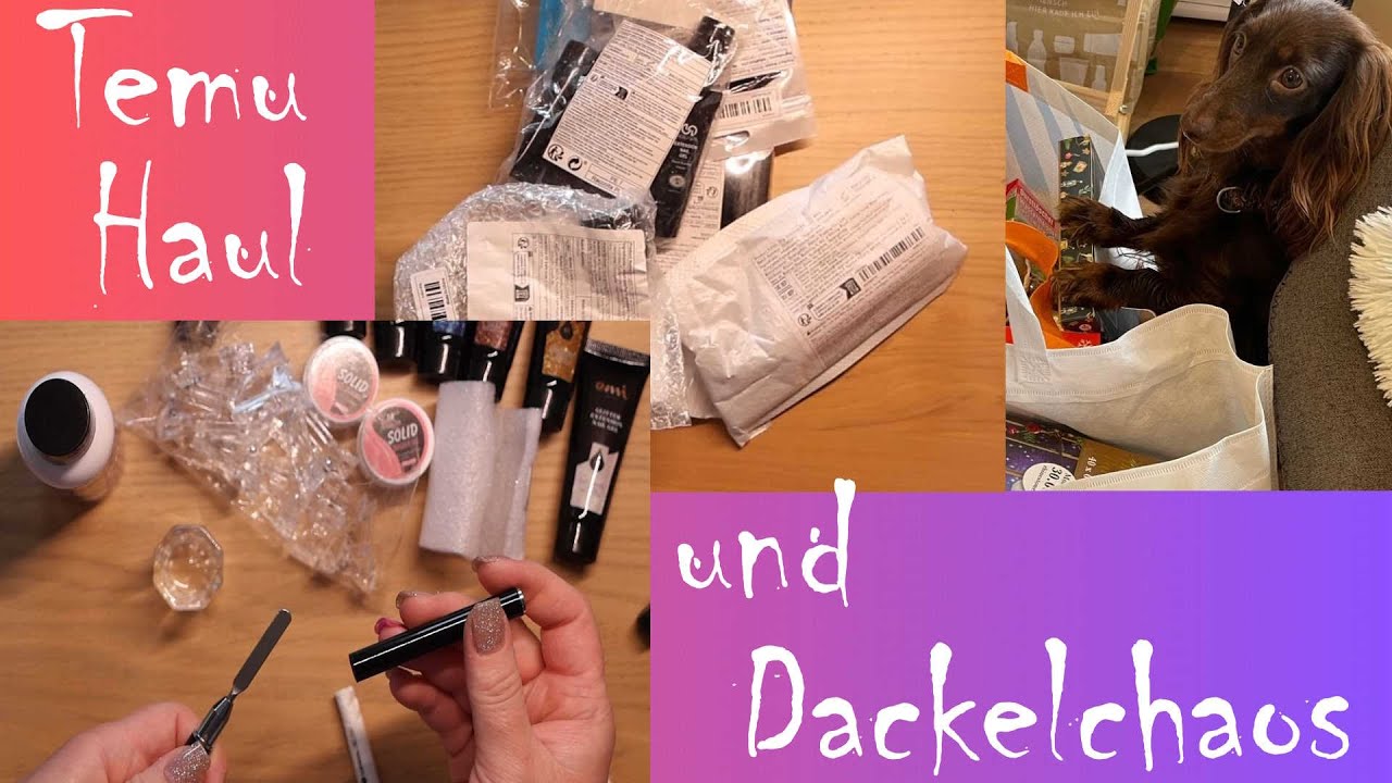 Temu Haul Nailart und Dackelchaos