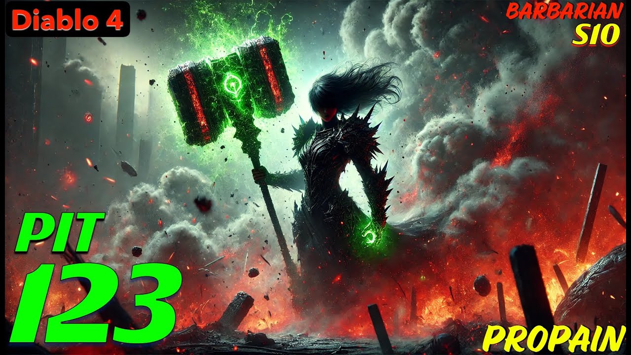Diablo 4 Barbarian (World Rank 1) S10 Pit 123 - 14:48