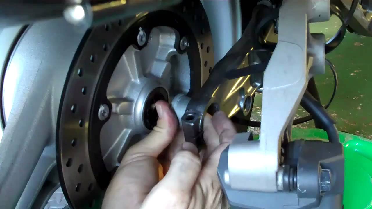 Honda NT700V Rear Wheel Removal