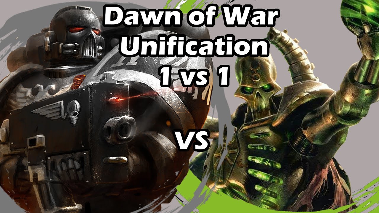 Dawn of War Unification: 1 vs 1 Raven Guard (Irukukwu) vs Necrons (Вася Огрин)