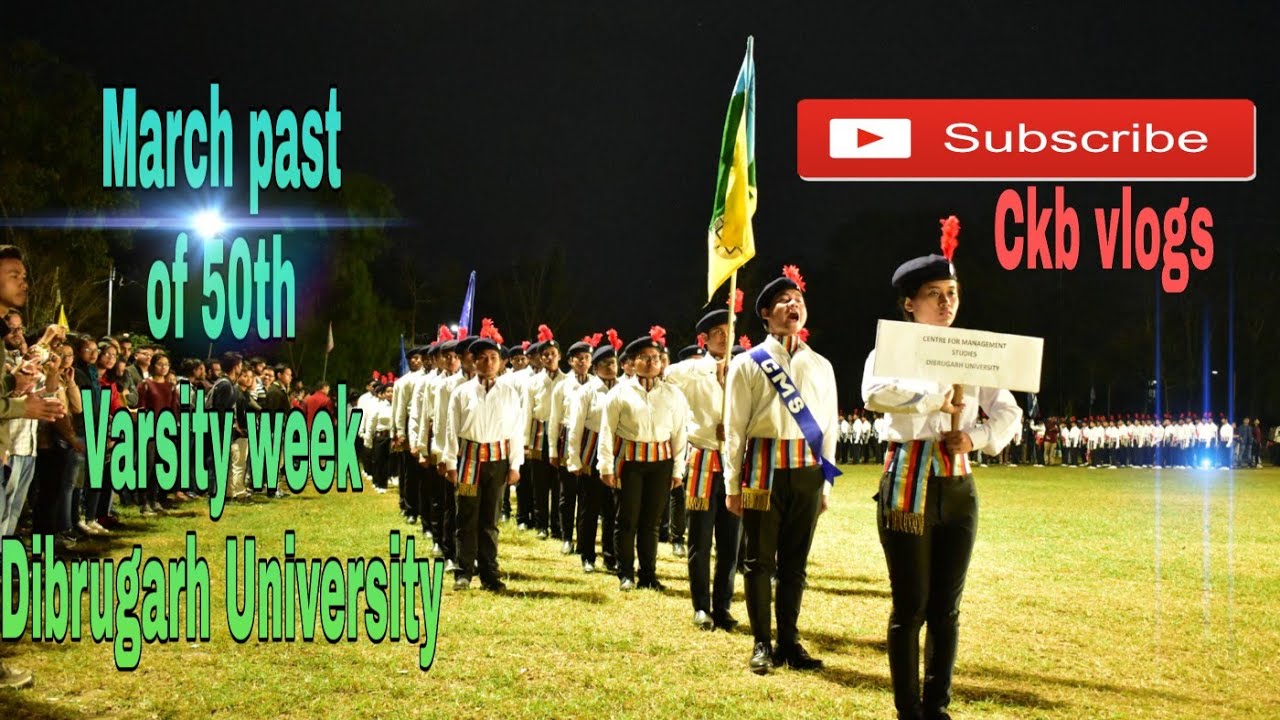 Dibrugarh University 50th varsity week 2019 March past