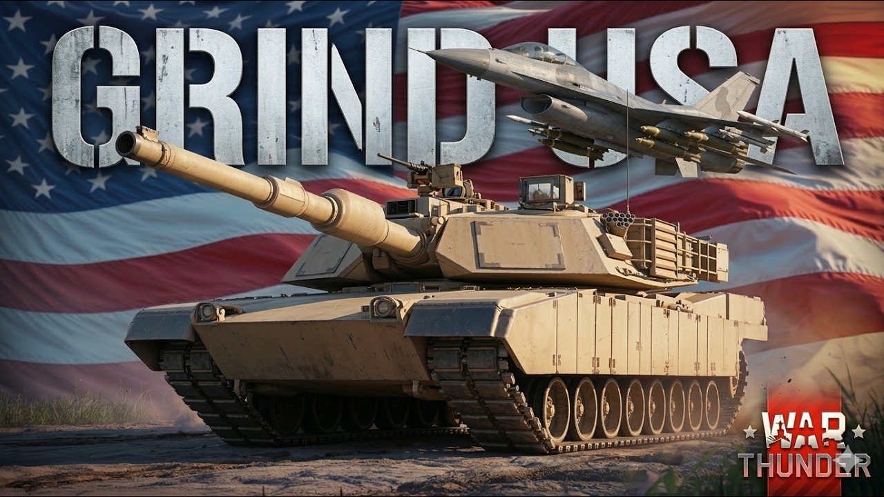 GRIND USA: Piekło z Nieba i Ziemi! 🔥 F-16 & Abrams | War Thunder
