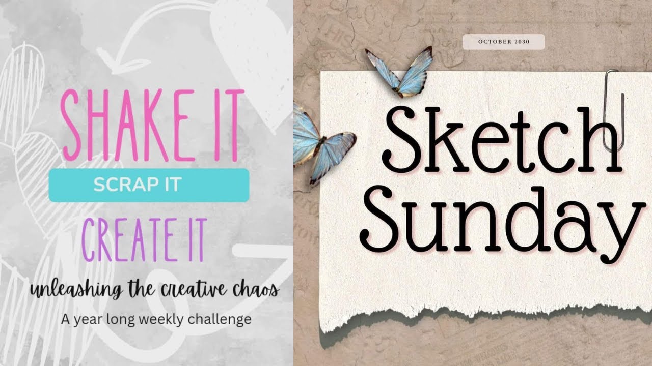 Shake It, Scrap It, Create It | Sketch Sunday | Using a Color Rush Studio Kit | Grateful