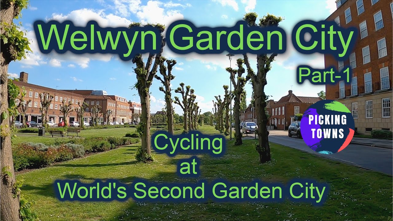 Welwyn Garden City (Part-1) | City Cycling Tour | World's Second Garden City | Hertfordshire