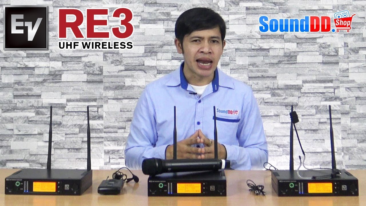 รีวิว ไมค์ลอย EV RE3 UHF Wireless เปิดตัวใหม่ล่าสุด 2019!!