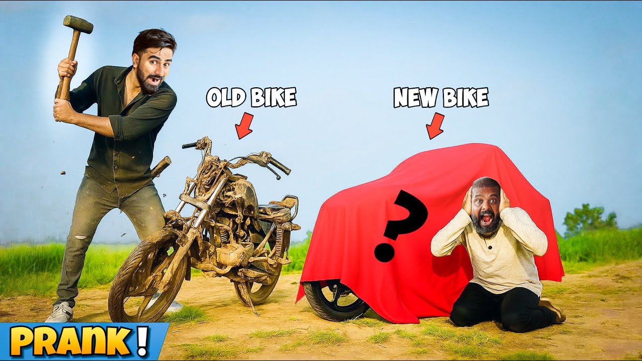 Breaking My Teammate’s Bike & Giving Him New Bike - PRANK GONE WRONG 😂😂