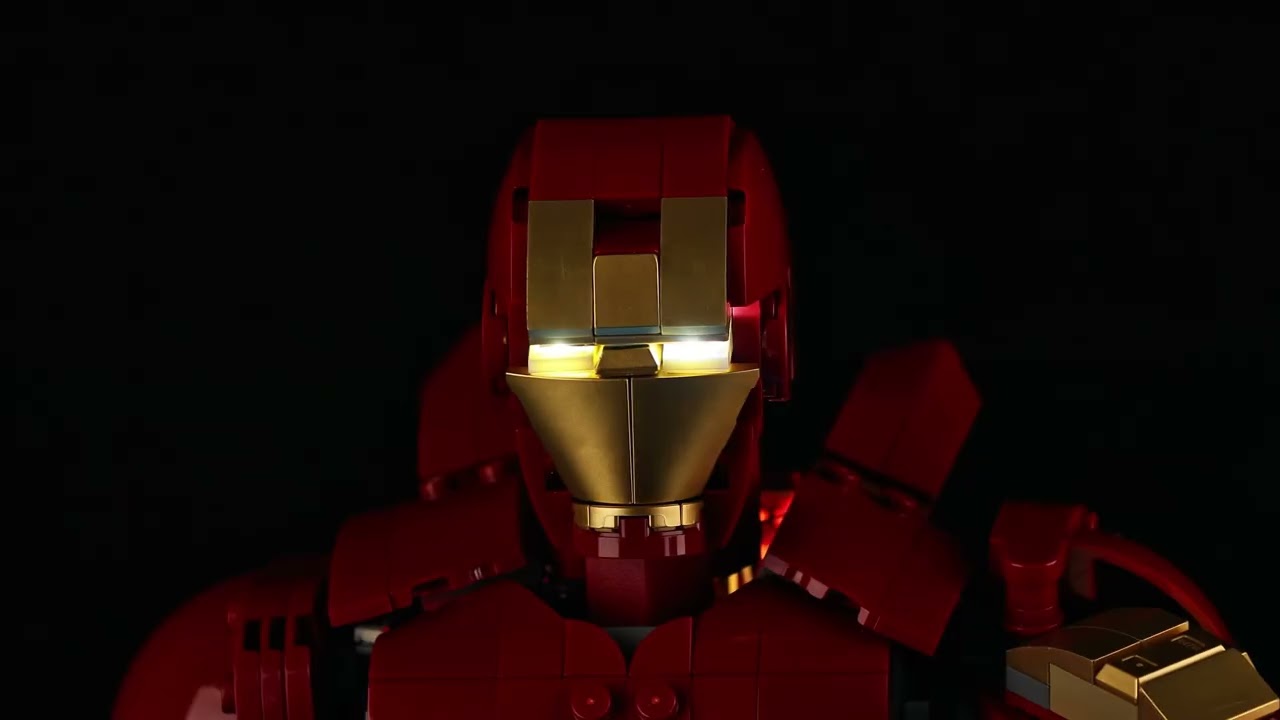 Light up LEGO Iron Man Mark 3 Collectors' Edition #76344 #zenebricks