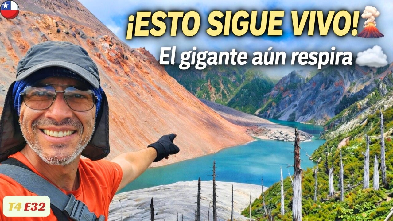 VOLCÁN Chaitén: lo que encontré arriba me dejó helado 😳🌋