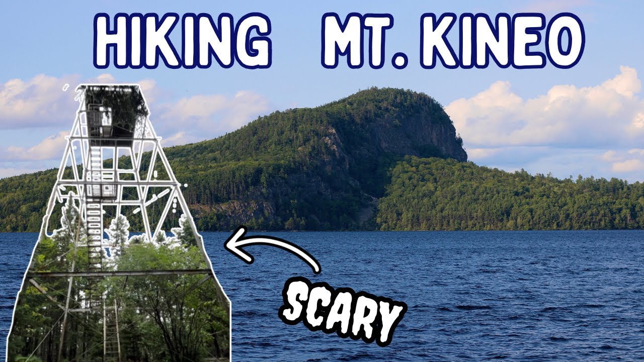 Taking a Boat + Climbing a Scary FireTower on Mt. Kineo | Moosehead Lake Maine