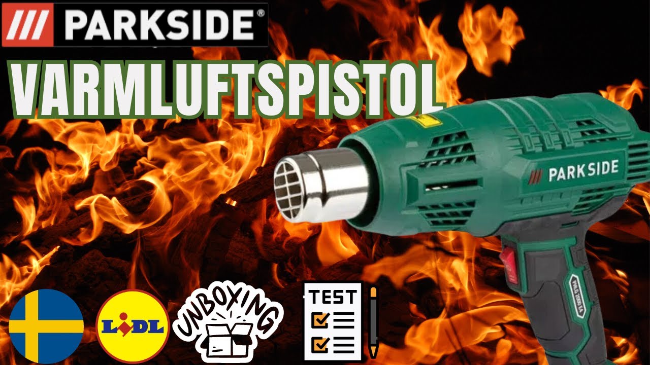 VARMLUFTSPISTOL PARKSIDE PHLG 2000 E4 SVERIGE SWEDISH LIDL