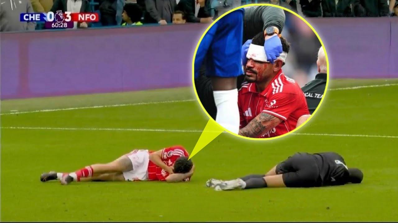 Morgan Gibbs-White INJURY Vs Chelsea