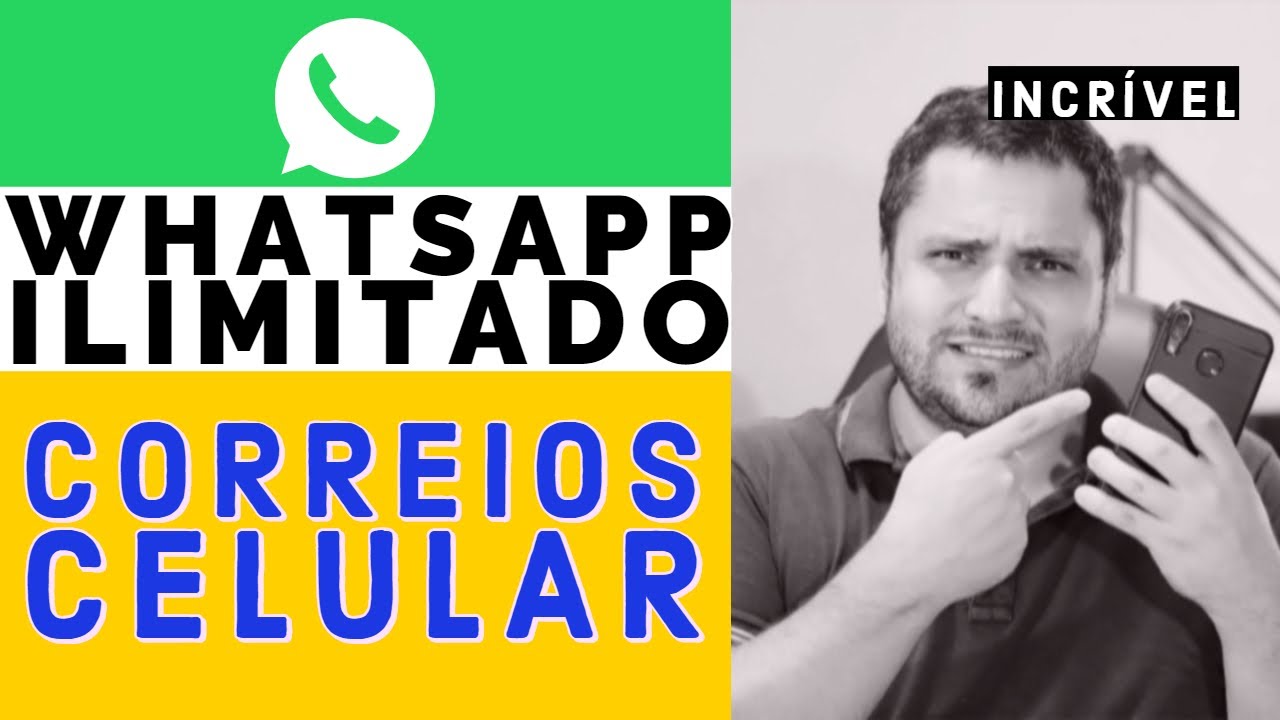 &Oacute;TIMO PLANO COM WHATSAPP ILIMITADO | CORREIOS CELULAR
