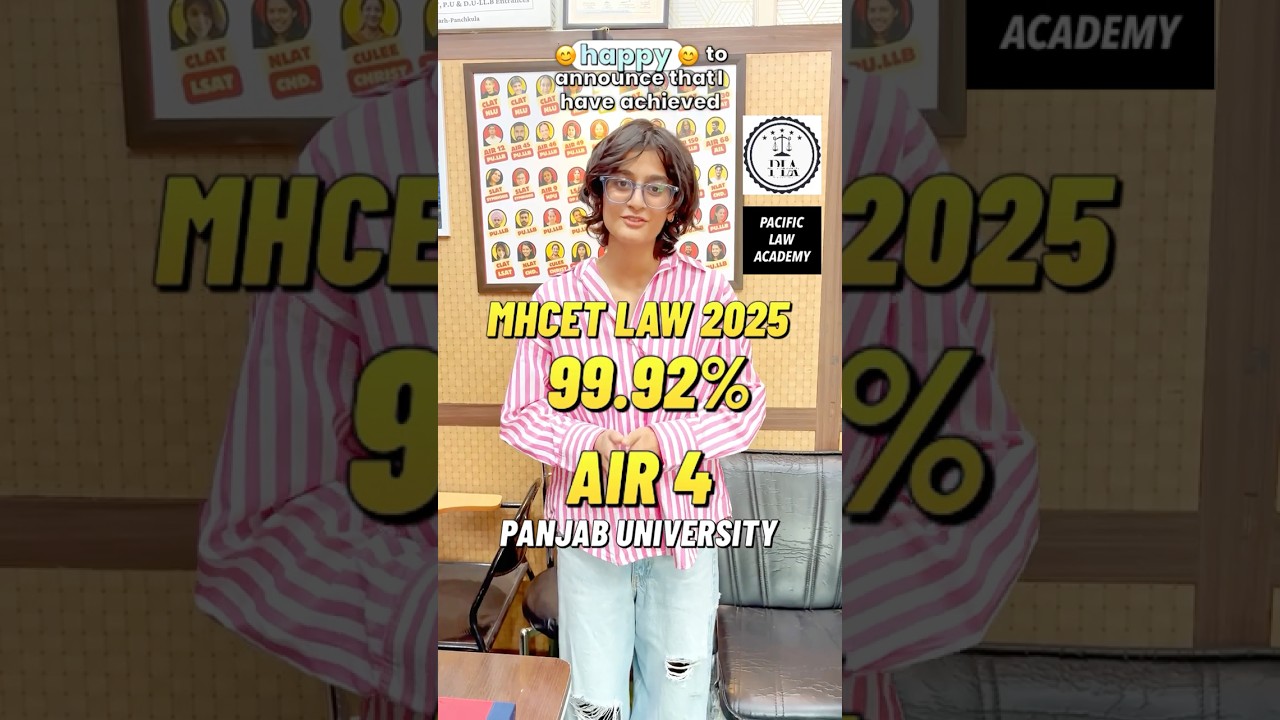 MHCET Law 5year topper 2025 99.92% Aashi Gautam 