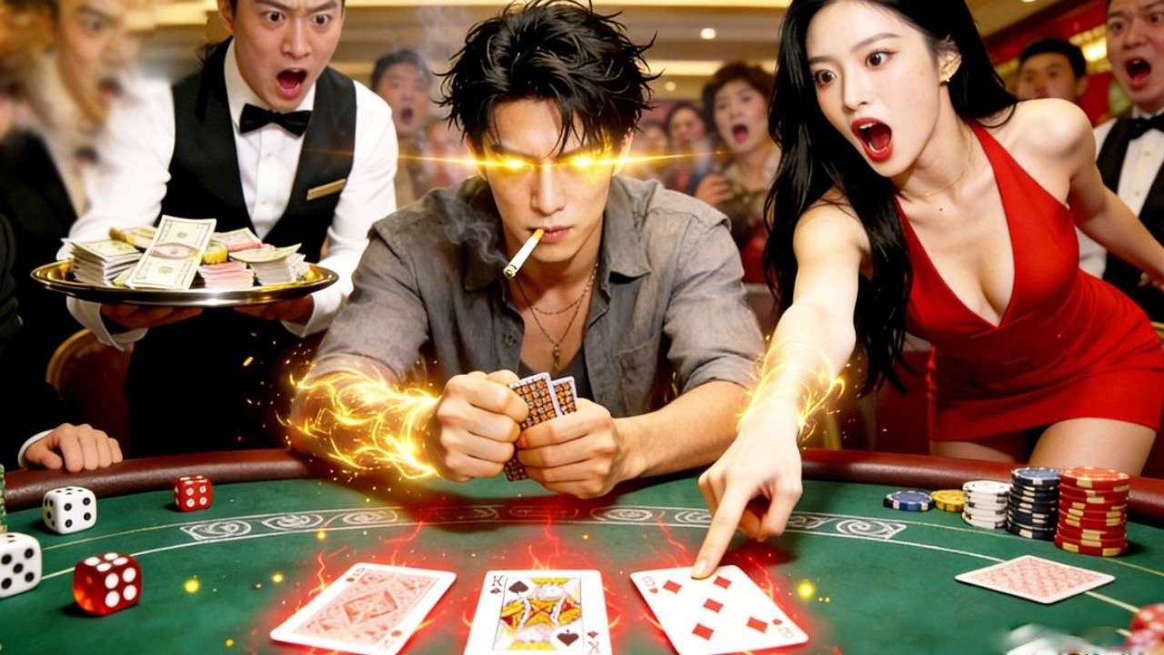 ¡El joven es un dios del juego! En 3s gana mil millones y destruye el casino. ¡Todos se arrodillan!
