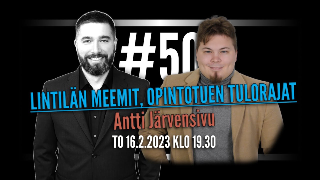 🔴Terevisio #50 | Gallupit, Lintil&auml;, nuuska, opintotuen tulorajat + Antti J&auml;rvensivu (Pirkanmaa)