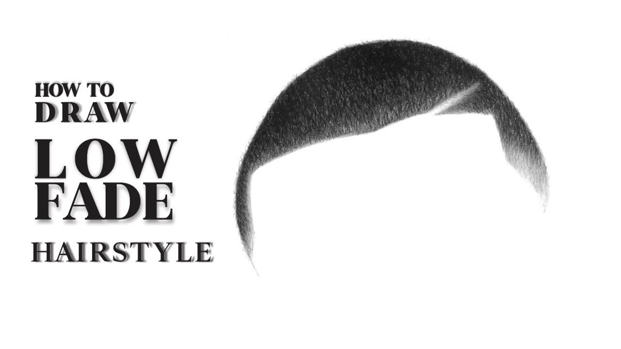 How to Draw Realistic Low Fade Hairstyle for Men | Step by Step | No time-lapse