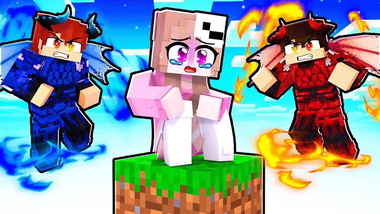 LAYSA presa EM UM BLOCO de DRAGÕES no MINECRAFT!