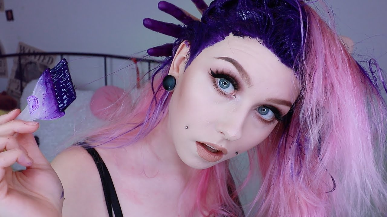 Dying my Hair Purple ☯ FROM PINK TO PURPLE with IrresistibleMe