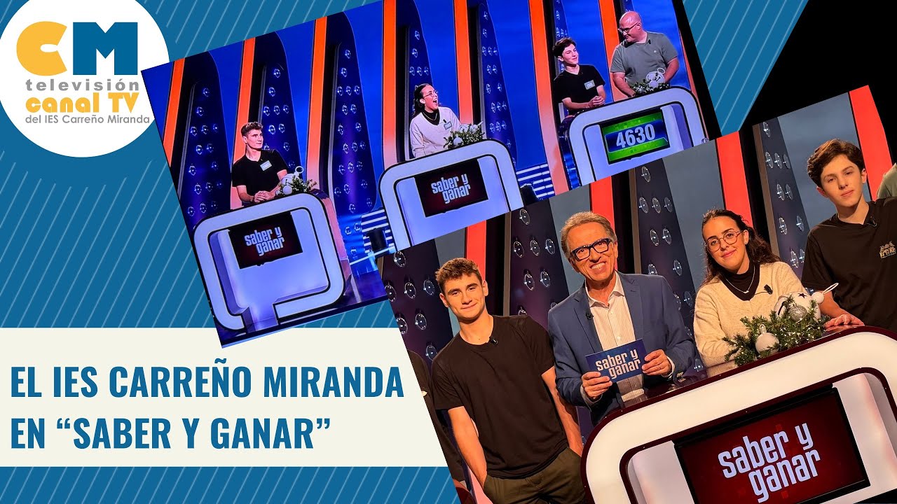 El IES Carreño Miranda participa en el concurso “Saber y ganar” de RTVE