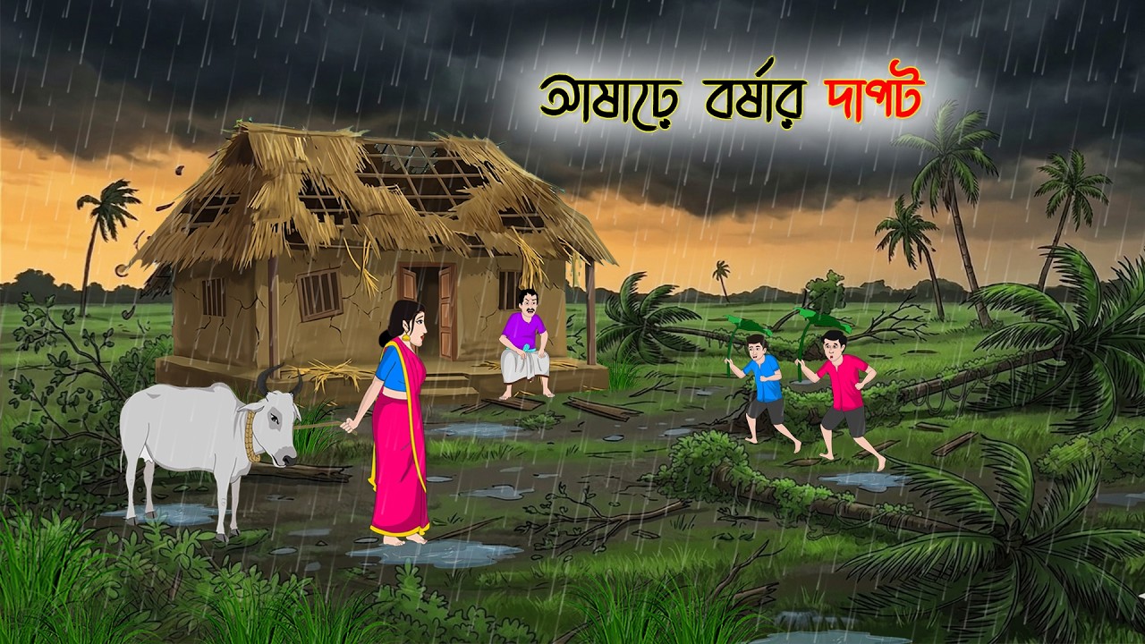 আষাড়ে বর্ষার দাপট | Rupkothar Golpo | Thakurmar Jhuli | Bangla Cartoon