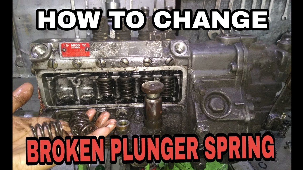 CHANGE BROKEN PLUNGER SPRING OF INLINE PUMP IN हिन्दी.