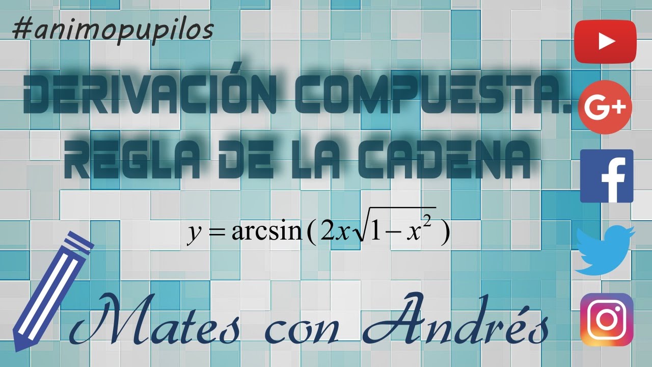 Derivadas compuestas - Regla de la cadena – Arcoseno de un producto de funciones con raíces