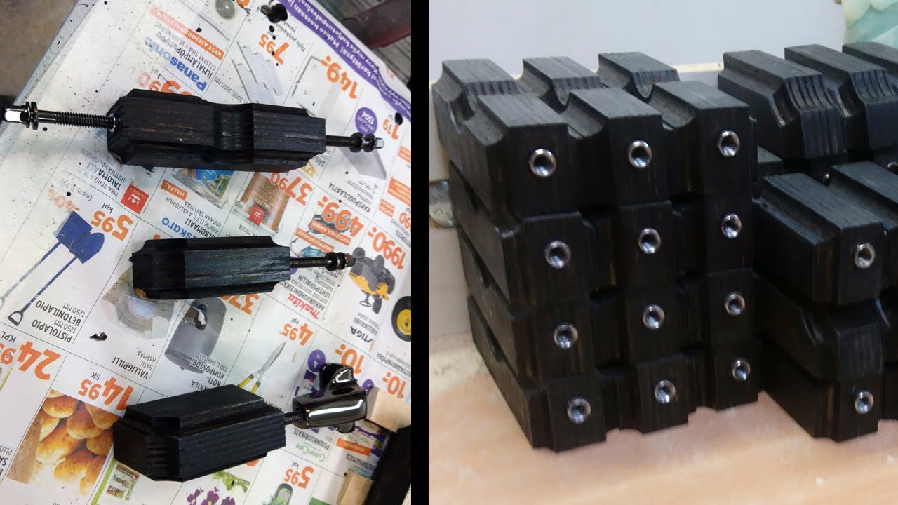 Making of a stave drum set - Part 4: Making the wooden lugs