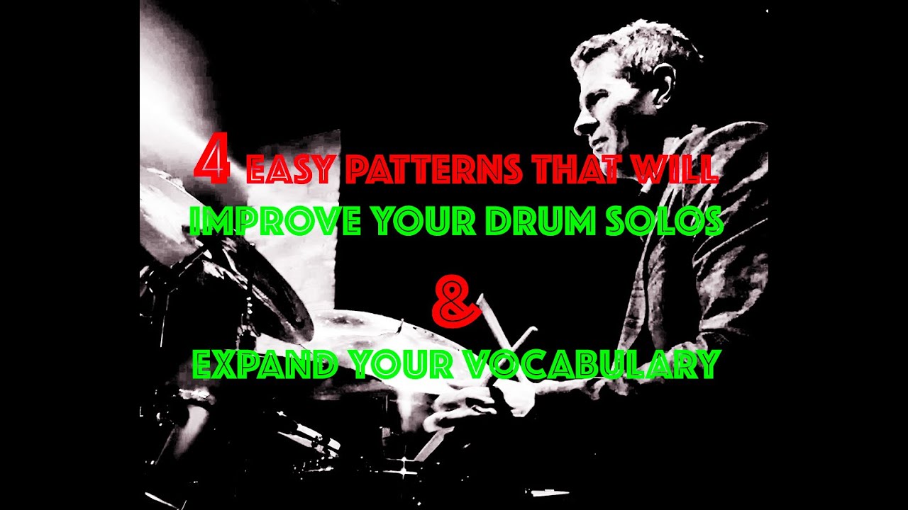 How to improve your jazz drum solos with 4 SUPER easy patterns