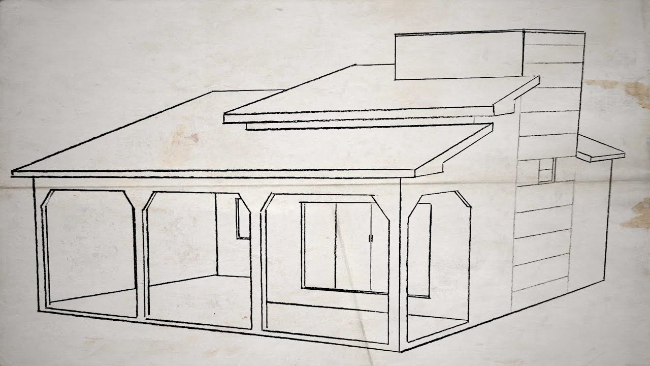 Aprenda a desenhar uma casa a lapis - como desenhar #arte #desenhos #design #aprender #