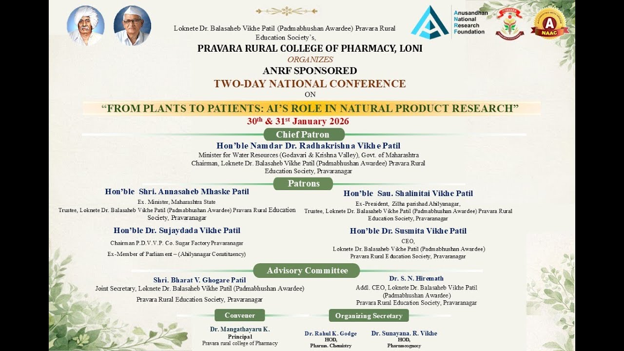 PRCOP Loni -Two days National Level Conference | 30th Jan 2026| Day-1