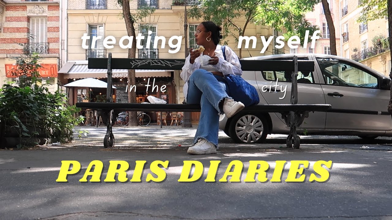 SELF CARE DAY IN PARIS | i got my hair done in Paris, outdoor movie theatre in Louvre