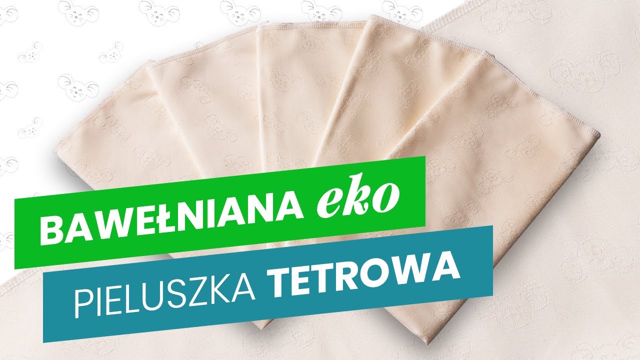 Bawełniana eko pieluszka tetrowa
