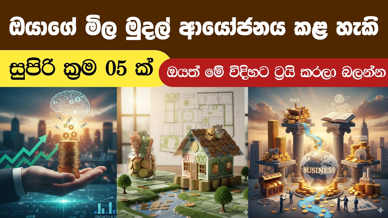 Top 5 investment ideas in sinhala 2025 | සුළු මුදලකින් ආයෝජනය ඇරඹමු 💰🇱🇰