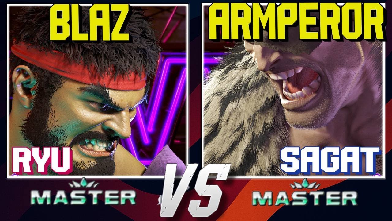 Classic Zoning Battle! Blaz (Ryu) vs Armperor (Sagat) | SF6