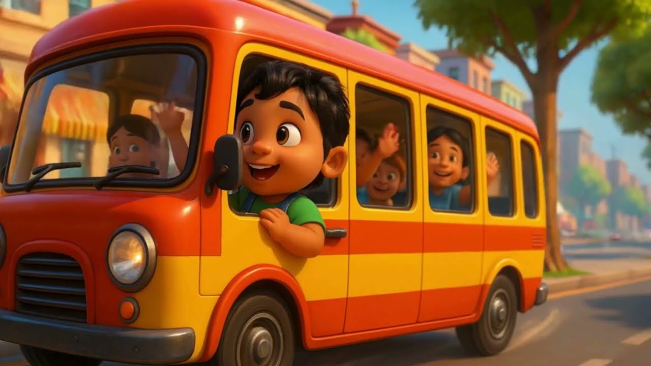 The Wheels on the Bus | Nursery Rhymes for Kids | Sing Along Songs #kids #kidsvideo #kidslearning