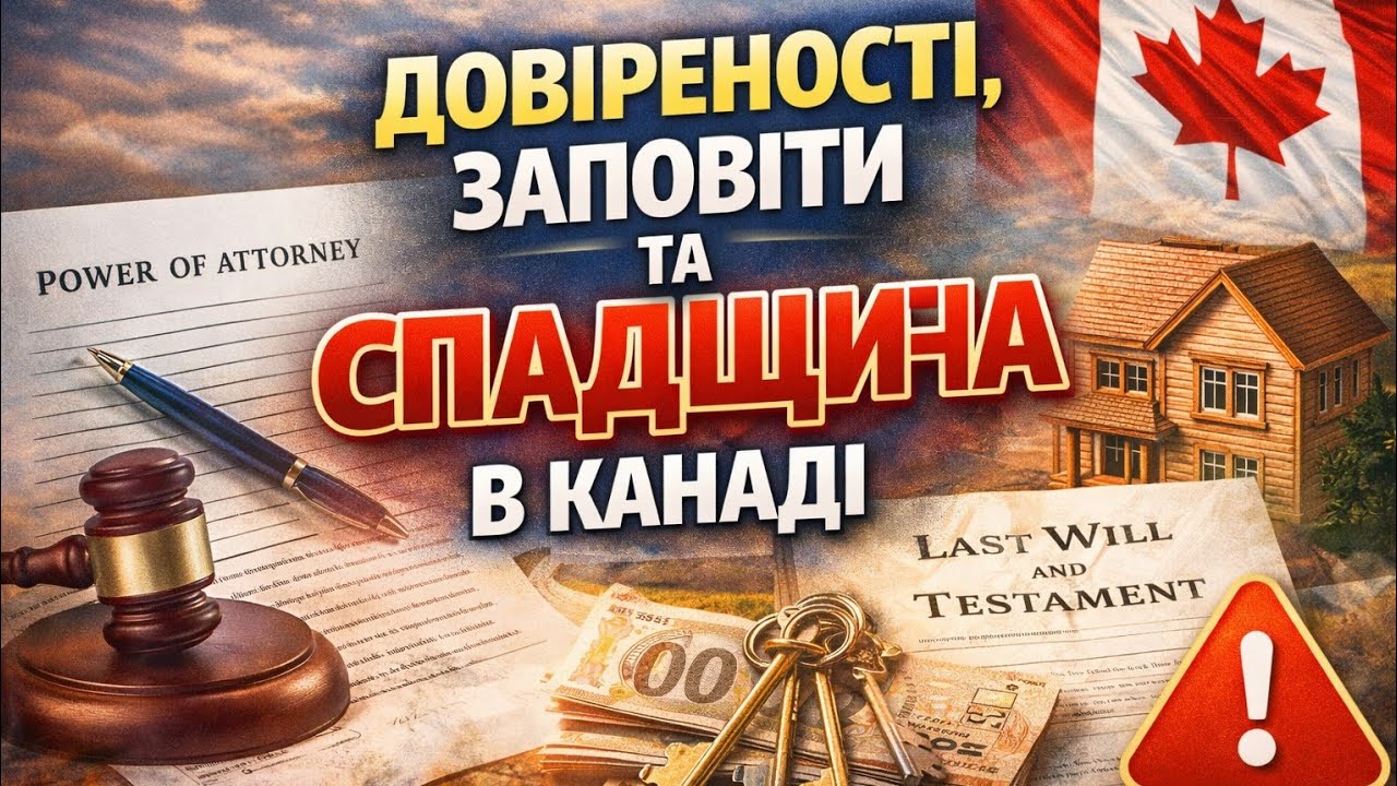  Довіреності, заповіти та спадщина в Канаді. Планування майбутнього!