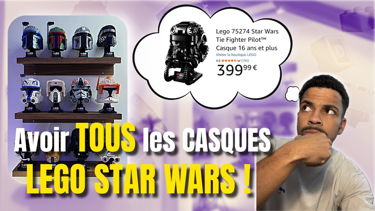Avoir TOUS les CASQUES LEGO STAR WARS :  Le cas du Casque de pilote de TIE-Fighter !