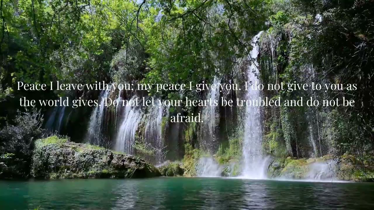 Peace I Leave With You – John 14:27 | Peaceful Bible Verse Video