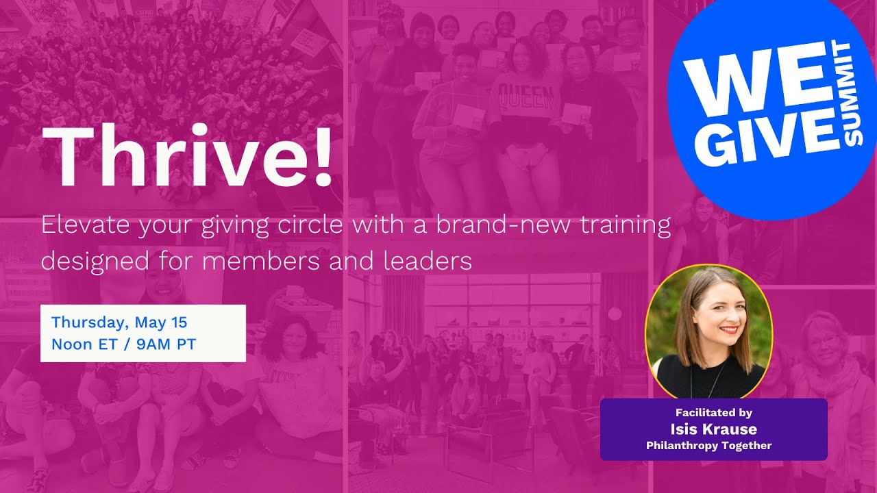 Thrive! Take Your Giving Circle to the Next Level