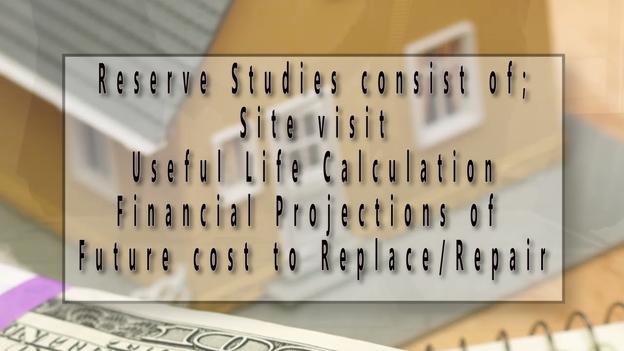 What is a reserve study? How can a reserve study help my community?