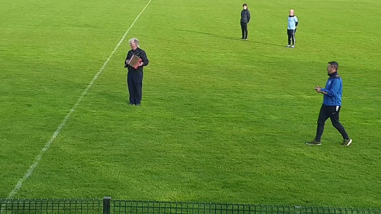 Sonny Egan leading the parade before the final of the Kerry Feile hurling U15 Div 1 final 2022.