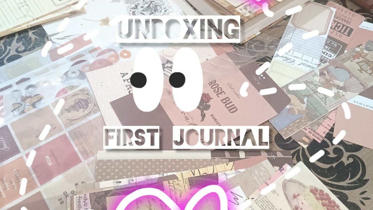 Unboxing with Me🤌🏻🥹first journal kit #unboxing#video#art#journalkit#craft#viralvideo 