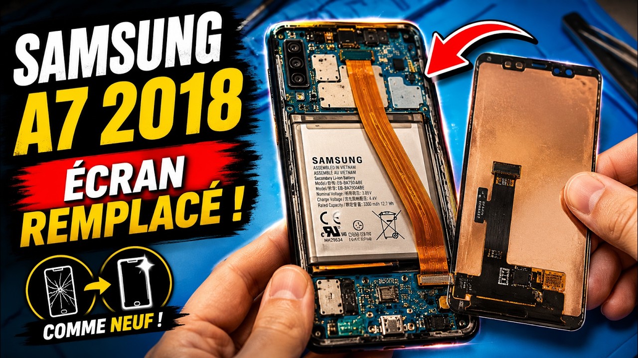 Samsung A7 2018 Display Assembly Replacement Guide - Réparation Écran - Teardown