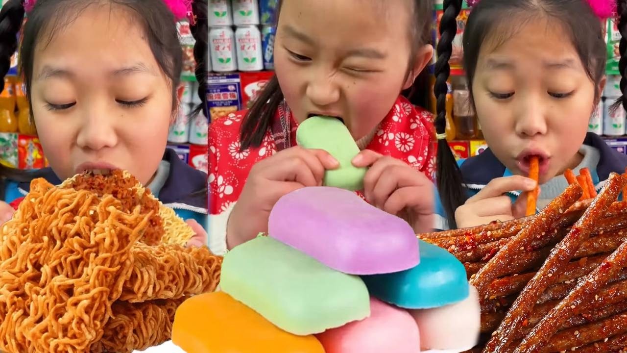 Video đồ ăn vặt Trung Quốc trên Tik Tok丨Những món ăn vặt mà hồi nhỏ mẹ không cho ănEP444