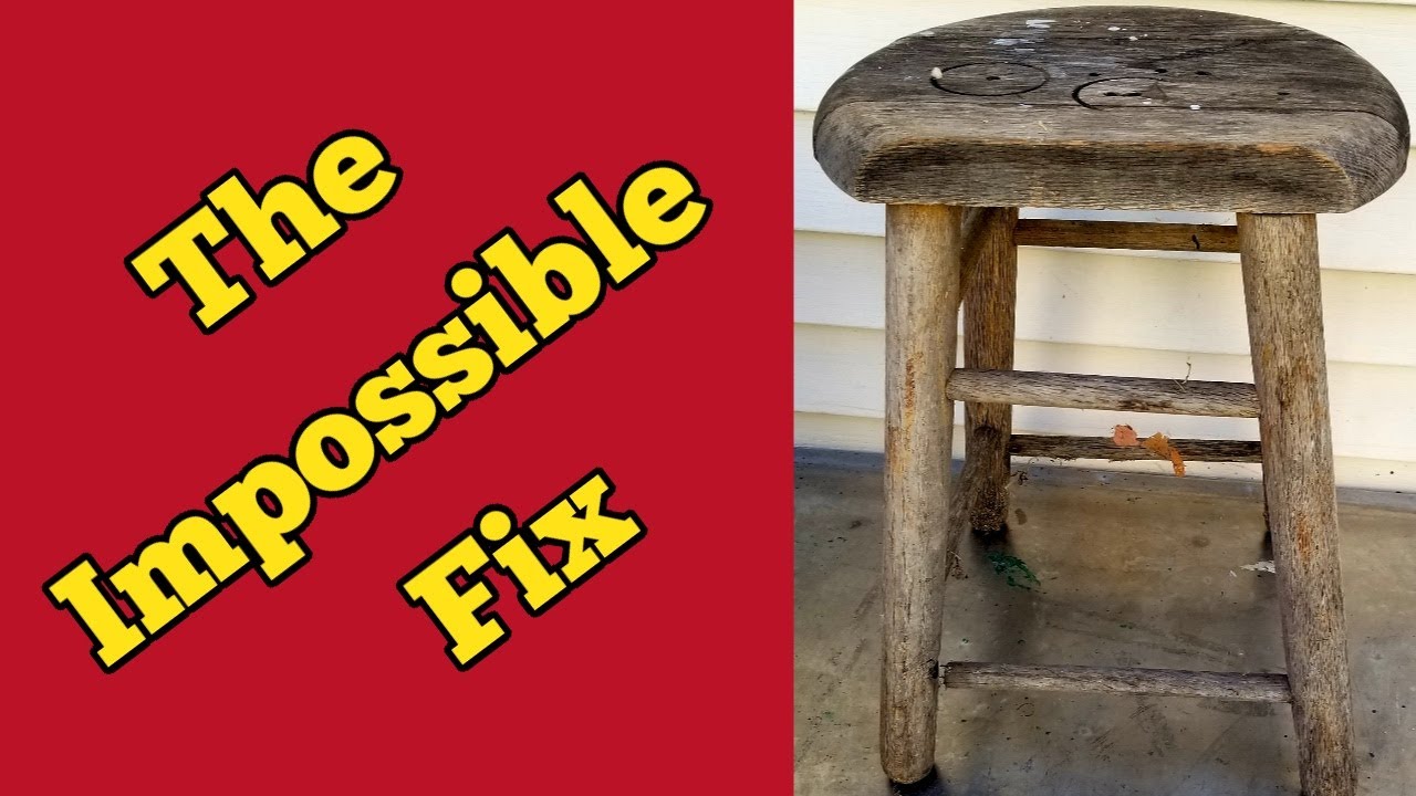 The (almost) Impossible Wood Stool Restoration