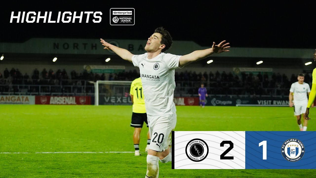 HIGHLIGHTS | Boreham Wood v FC Halifax Town (H) | Enterprise National League | 29 November 2025