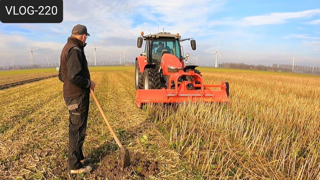 FARMVLOG #220 eerste voorjaarswerk, klepelen, cultiveren