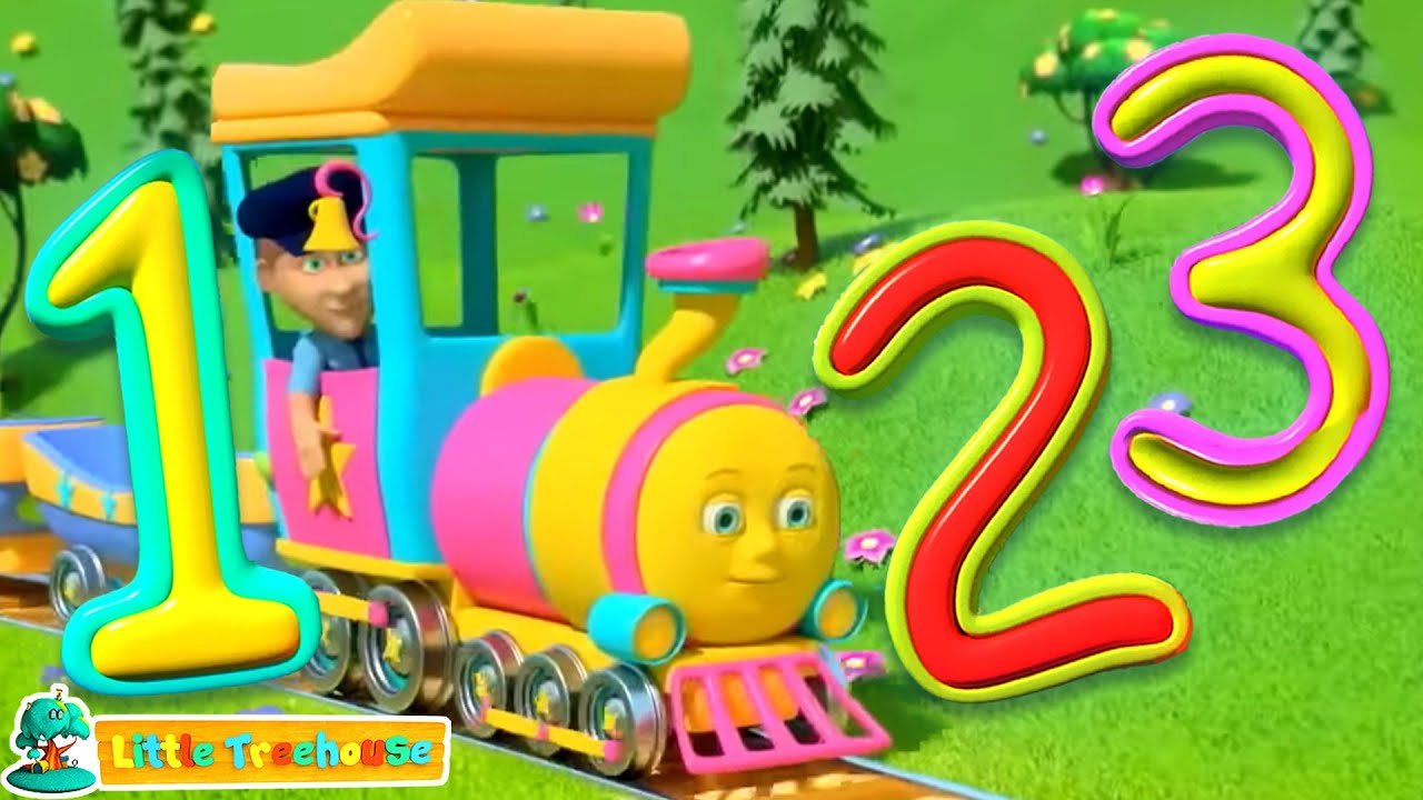 Numbers Train - Sing Along, 123 Song and Learning Video for Kids