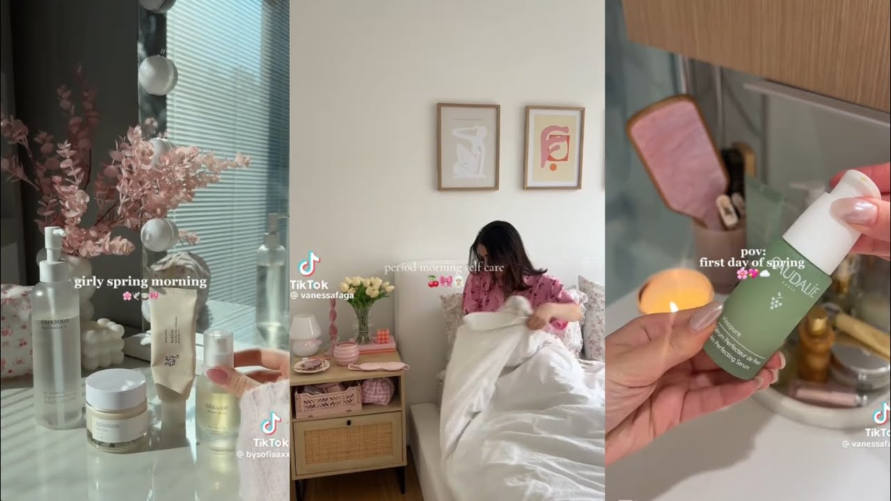 Morning routines 🩷 - TikTok compilaton