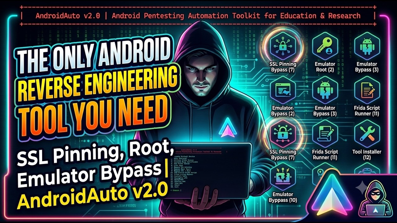The Only Android Reverse Engineering Tool You Need &ndash; SSL Pinning, Root, Emulator Bypass |AndroidAuto